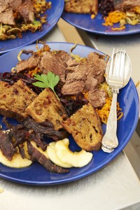  Slow Roasted brisket and air dried sirloin - Photo by James Gardiner