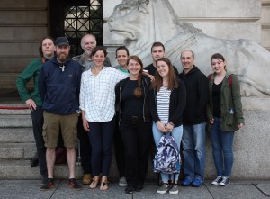 The ‘Striding for Central’ team in the market square after delivering early morning outreach homeless support.